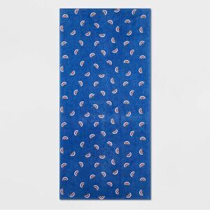 Sun Squad Rainbow Beach Towel in Blue, 28" X 58"